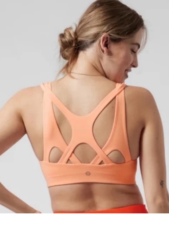 Athleta Other - Athleta Asana Light Medium Support Sports Bra size 2X cream blush